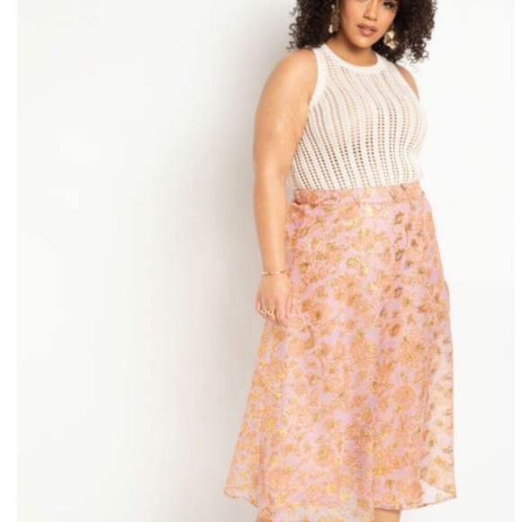 NWT: Eloquii Floral Skirt - Picture 2 of 5